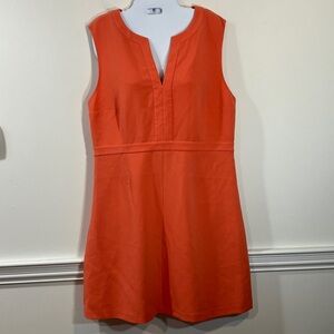 Diane von Furstenberg Sleeveless Orange Peach Dress 14